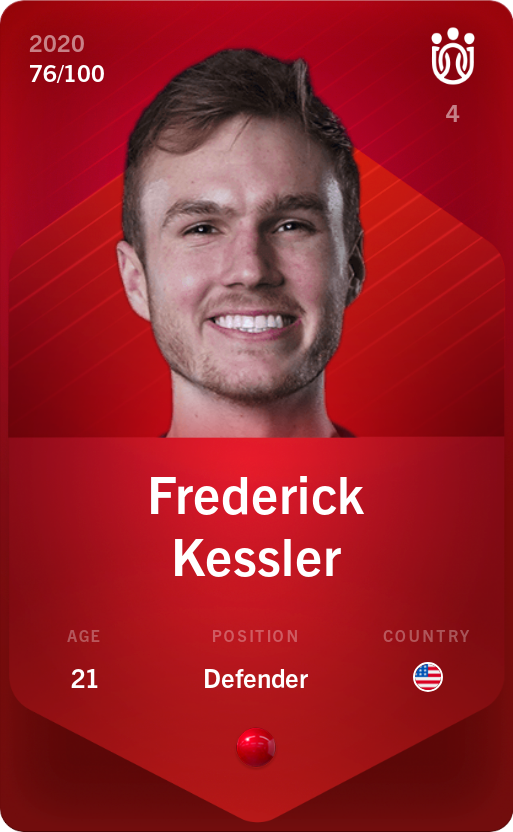 Sorare - Sorare Official - Frederick Kessler 2020-21 • Rare 76/100 - NFT # 112227759768663075053439298012827575076650705264881132432469479547756443603990