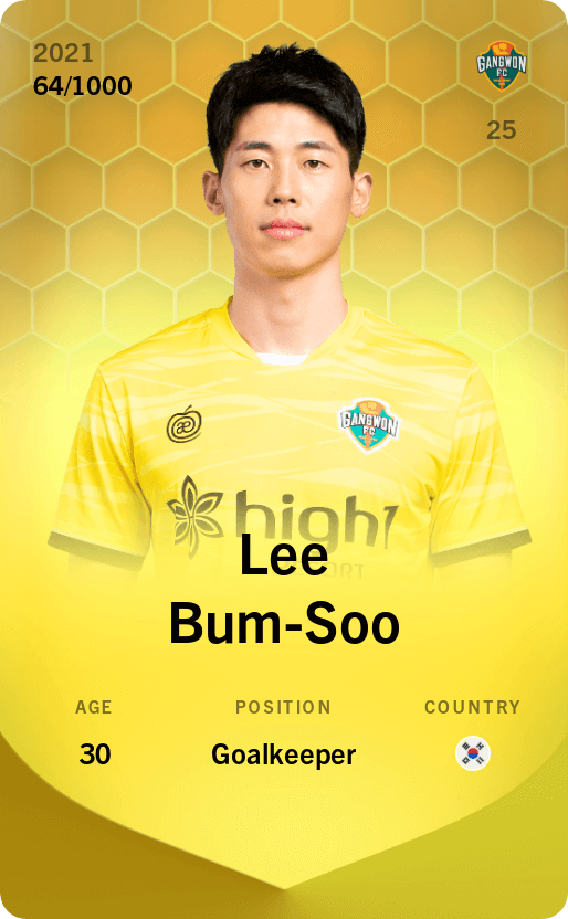 Lee Bum-Soo 2021-22 • Limited 64/1000