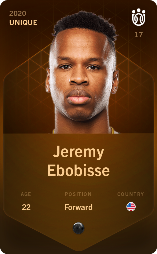 Sorare - Sorare Official - Jeremy Ebobisse 2020-21 • Unique - NFT # 71482863717441351886233063781409134105459756867711627005139738827466634295320
