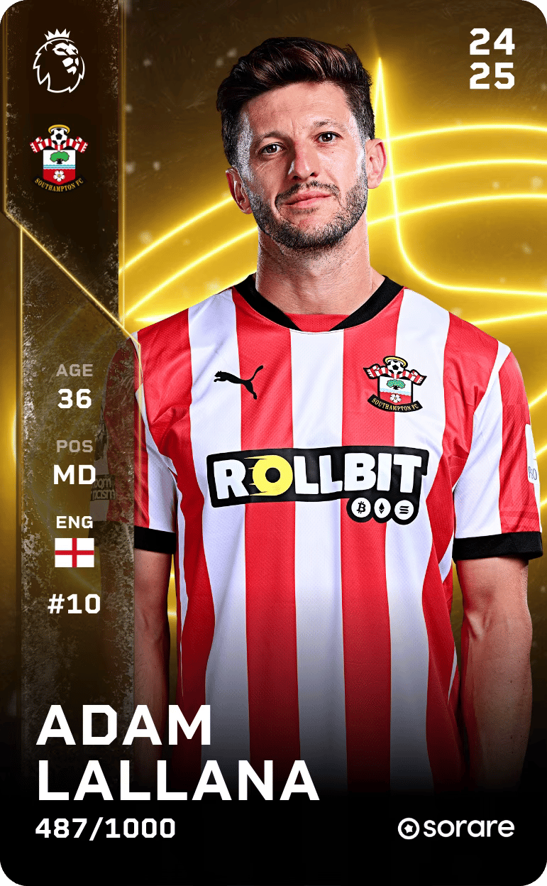 Adam Lallana 2024-25 • Limited 487/1000