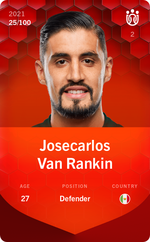 Sorare - Sorare Official - Josecarlos Van Rankin 2021-22 • Rare 25/100 - NFT # 4414824552125586546869327944676936834889018826491675189455329649186700691902