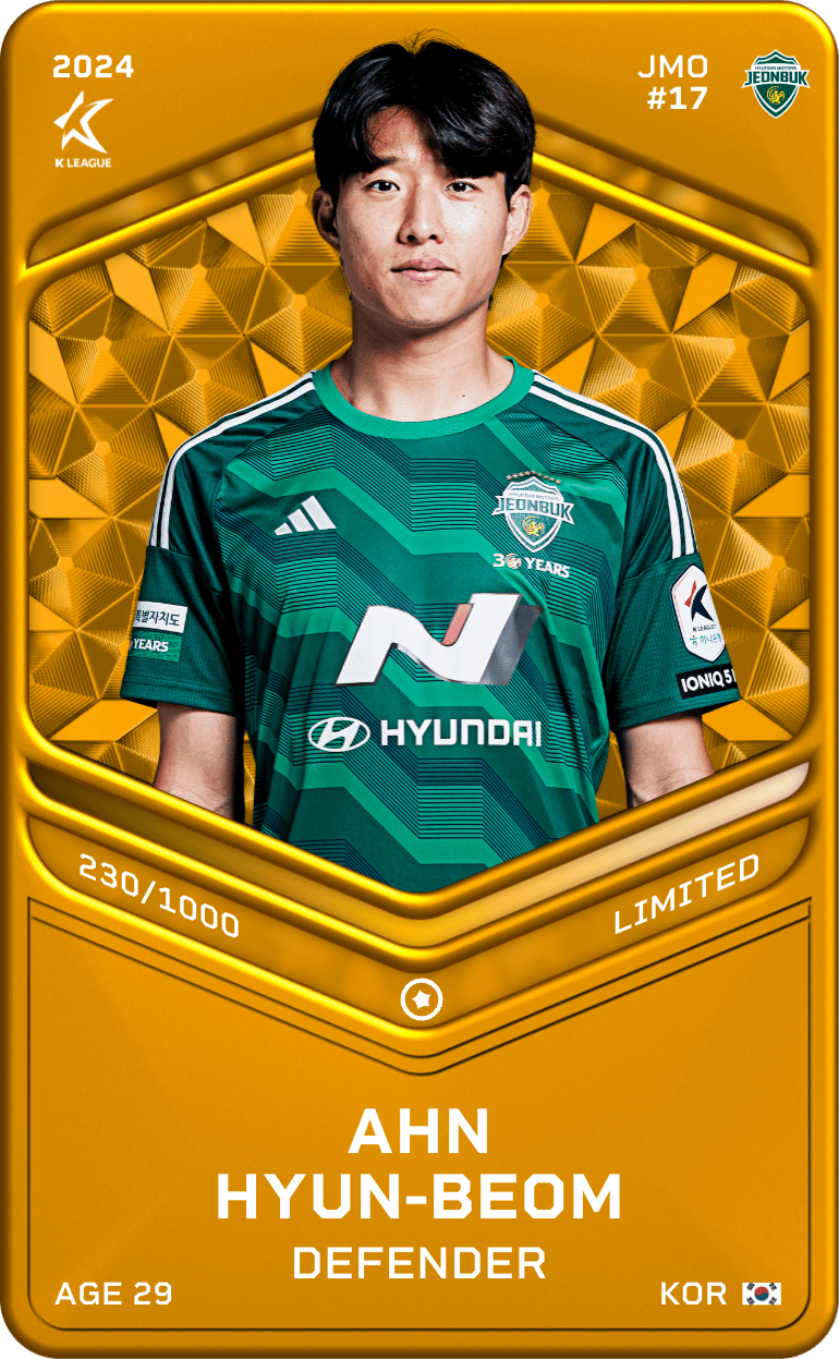 Ahn Hyeon-Beom 2024-25 • Limited 230/1000