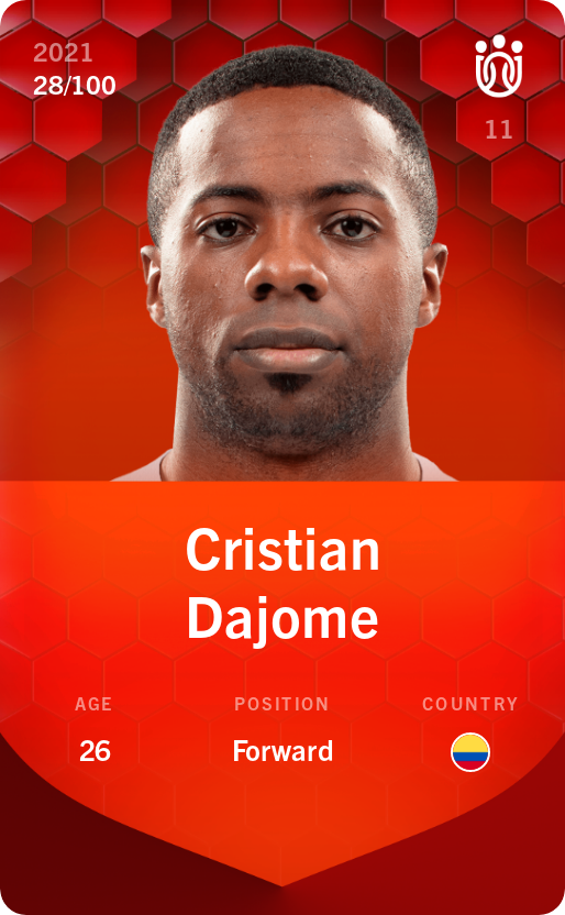 Sorare - Sorare Official - Cristian Dajome 2021-22 • Rare 28/100 - NFT # 71503325038240289819432695604318654108792018223868508464366379324275328523854