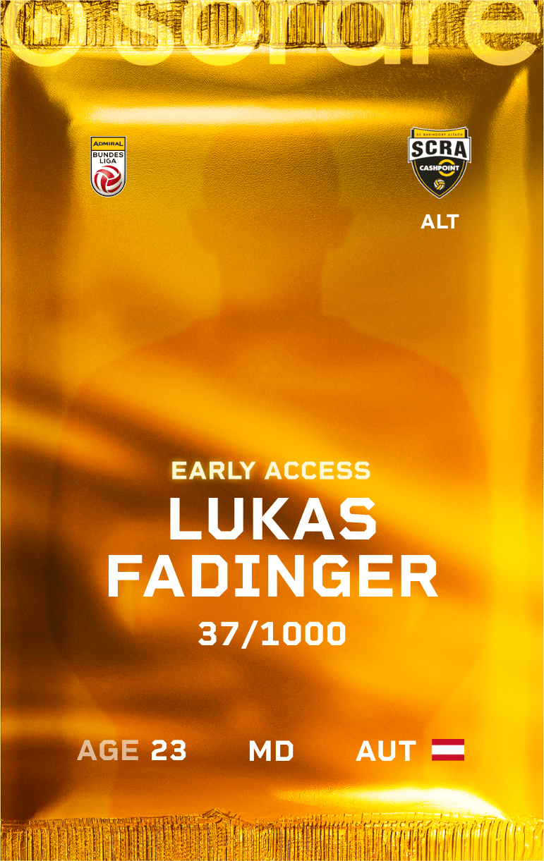 Lukas Fadinger 2024-25 • Limited 37/1000