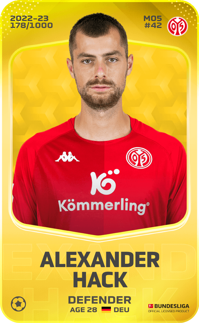 Alexander Hack 2022-23 • Limited 178/1000