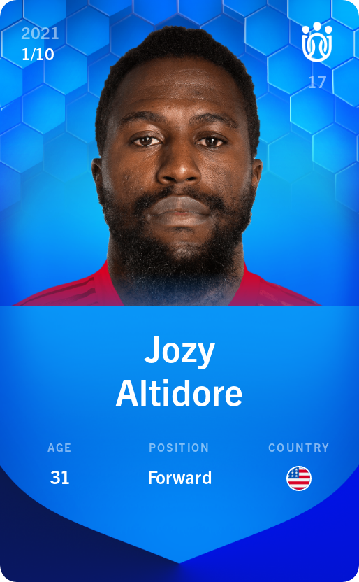 Sorare - Sorare Official - Jozy Altidore 2021-22 • Super Rare 1/10 - NFT # 57929394987143924956008465808666453371245954971129559009222124662310168461261