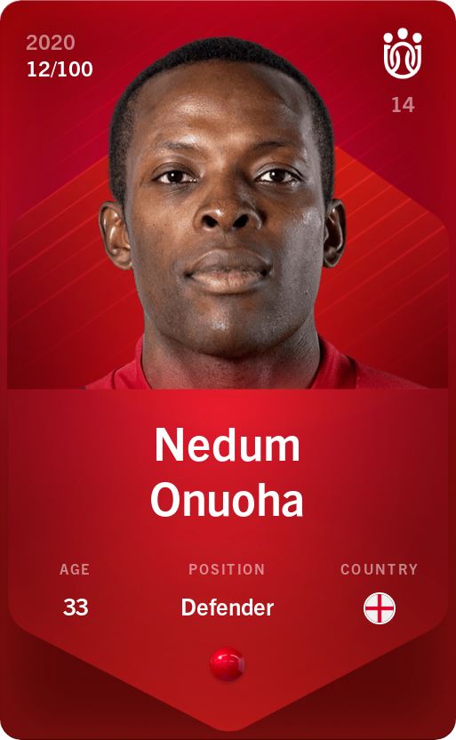 Sorare - Sorare Official - Nedum Onuoha 2020-21 • Rare 12/100 - NFT # 82930337951954731311415450840362641624351251086294807824240947380253735502715