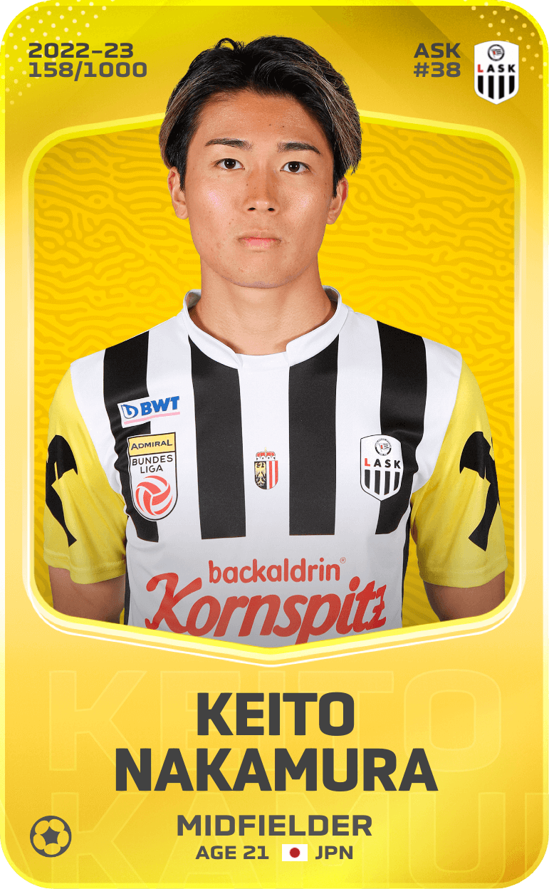 Keito Nakamura 2022-23 • Limited 158/1000
