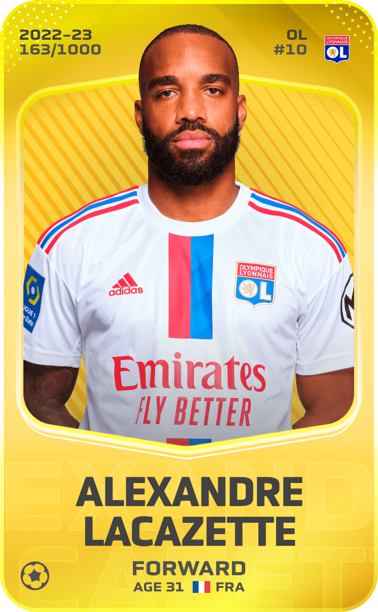 Alexandre Lacazette 2022-23 • Limited 163/1000