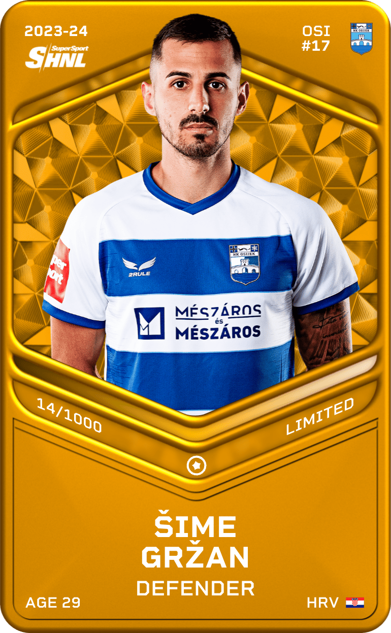 Šime Gržan 2023-24 • Limited 14/1000