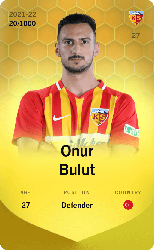 Onur Bulut 2021-22 • Limited 20/1000
