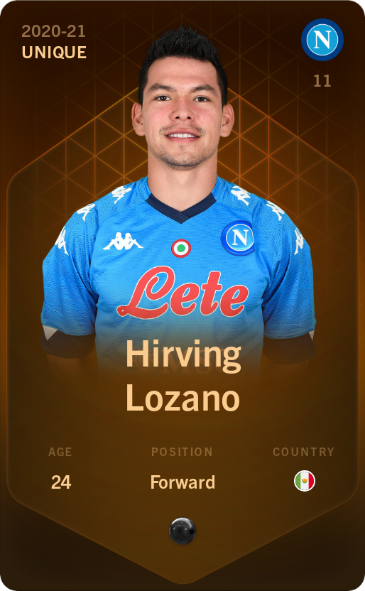 Sorare - Sorare Official - Hirving Lozano 2020-21 • Unique - NFT # 5848469263985196485432450184040337837724362763136483502132430387528821157574
