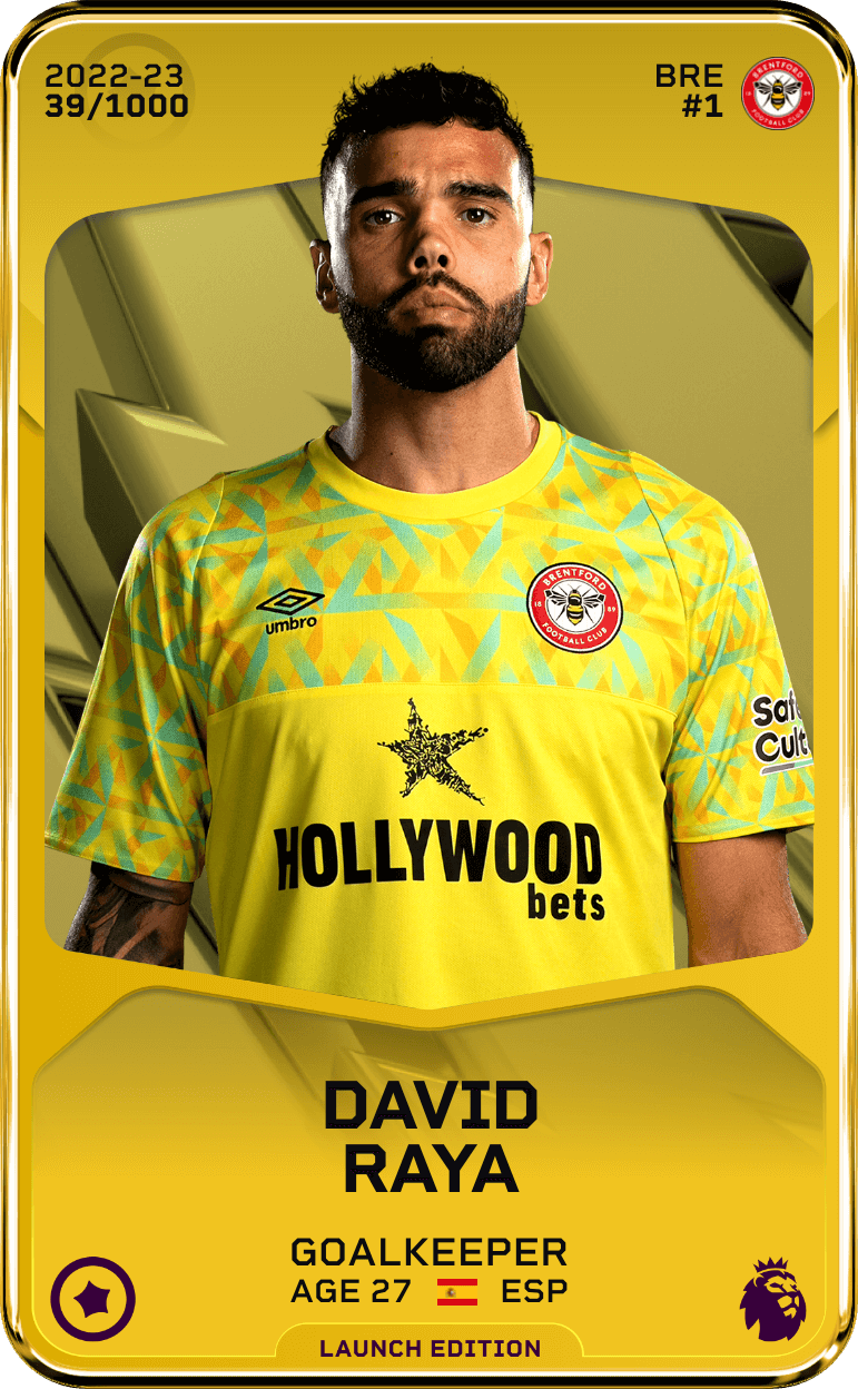 David Raya 2022-23 • Limited 39/1000