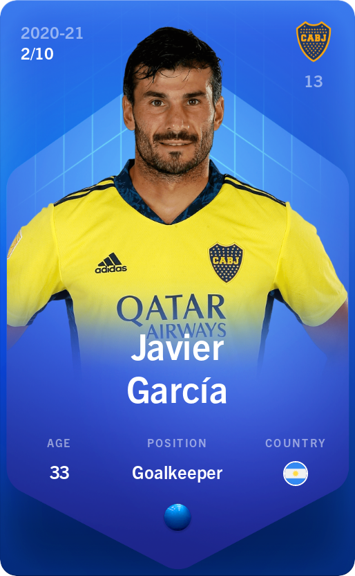 Sorare - Sorare Official - Javier García 2020-21 • Super Rare 2/10 - NFT # 10427169024927711396794154343041899103307629874929599204968754107525778598524