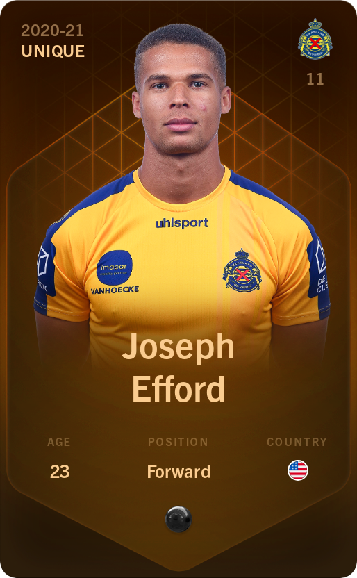 Sorare - Sorare Official - Joseph Efford 2020-21 • Unique - NFT # 83194574266566676889768523308646597513825837523285019587790128295688935122728