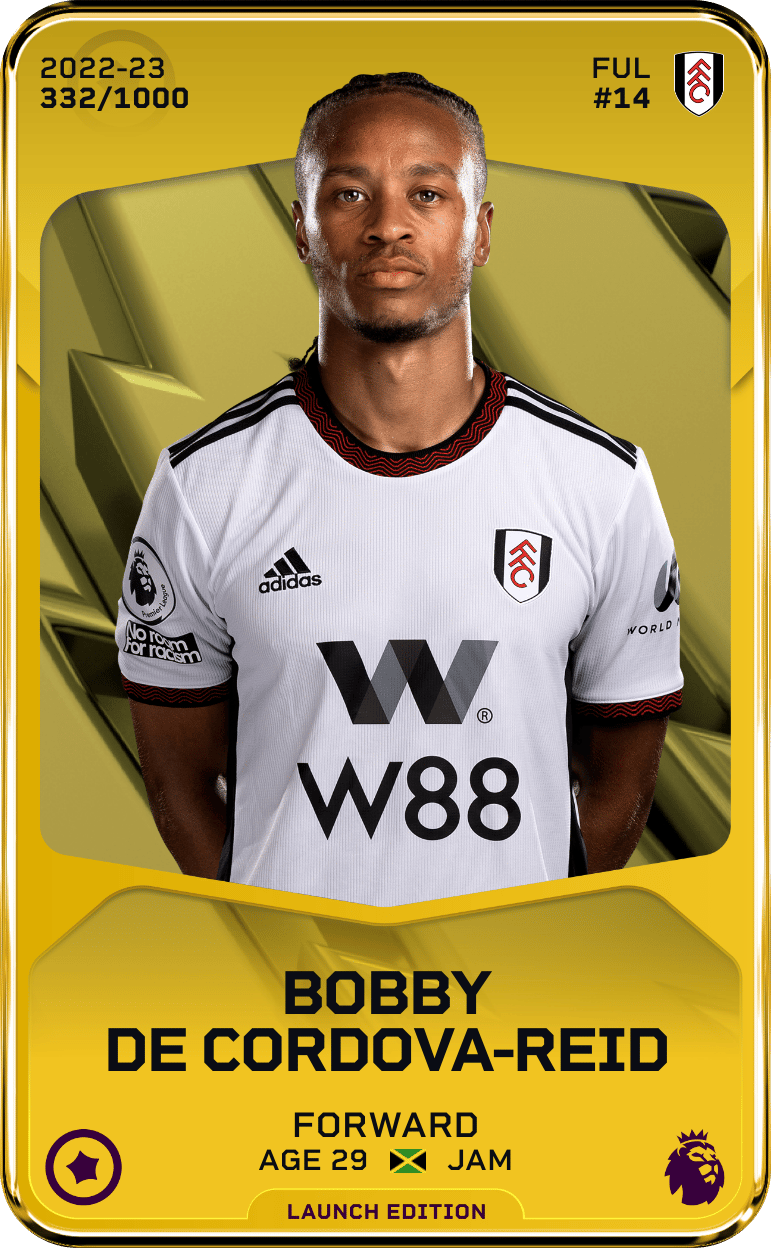 Bobby De Cordova-Reid 2022-23 • Limited 332/1000