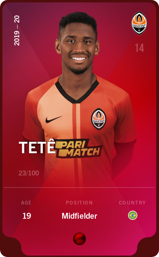 Sorare - Sorare Official - Tetê 2019-20 • Rare 23/100 - NFT # 2956179926675963871210812237096355467671566012946863246749387317665744964515