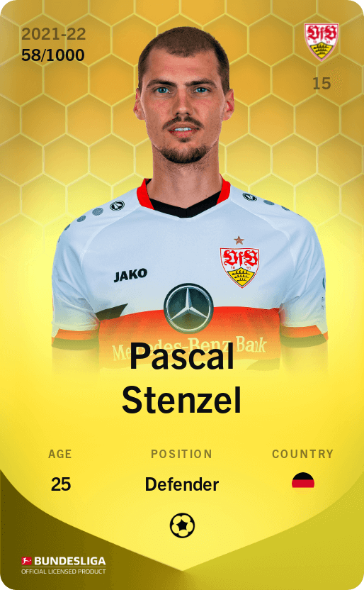 Pascal Stenzel 2021-22 • Limited 58/1000