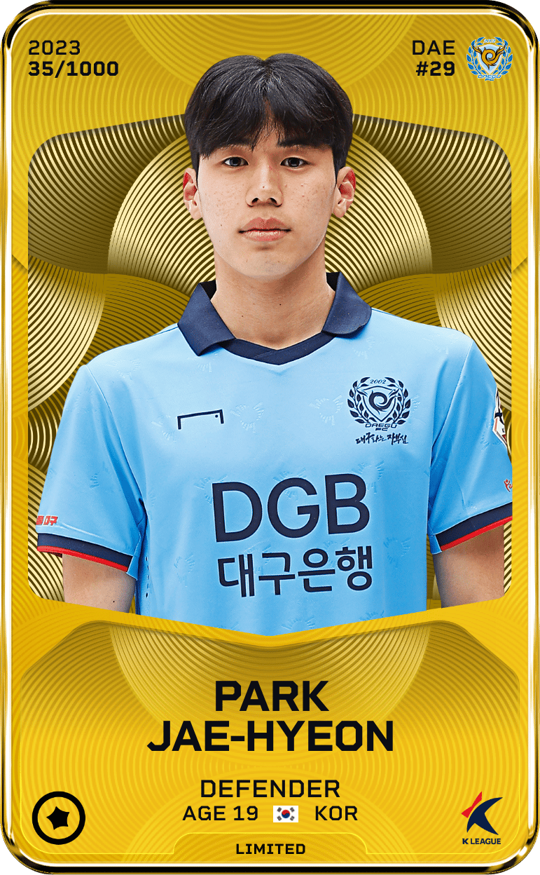 Park Jae-Hyeon 2023-24 • Limited 35/1000
