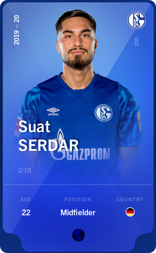 Sorare - Sorare Official - Suat Serdar 2019-20 • Super Rare 2/10 - NFT # 7186907053110976492486896715894657576268189464275597107482554383681558444200