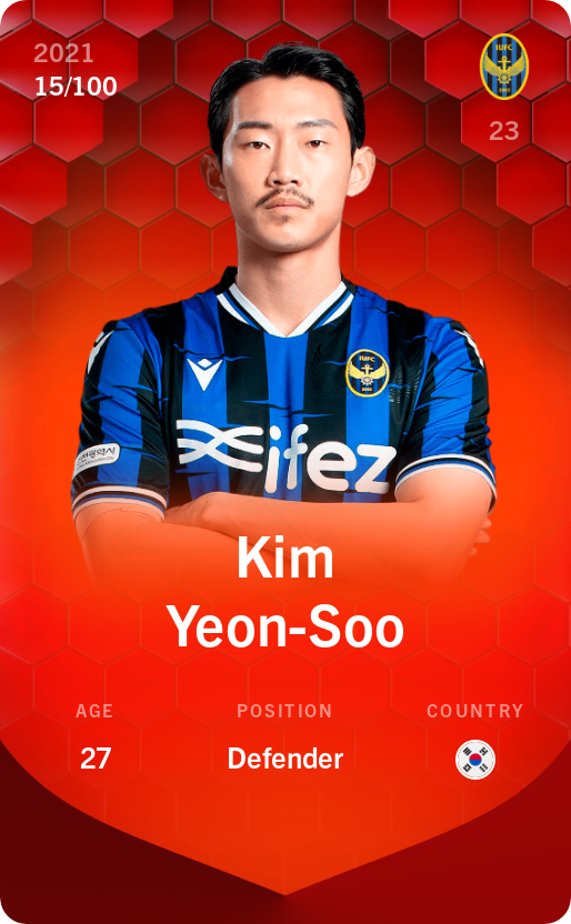 Sorare - Sorare Official - Kim Yeon-Soo 2021-22 • Rare 15/100 - NFT # 22427421505851272718219429522785198043273192382489311184422927689940846671952