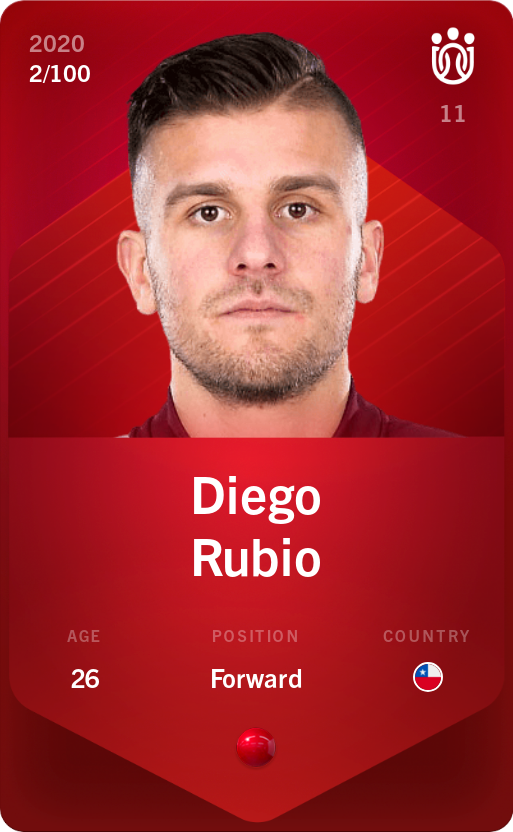 Sorare - Sorare Official - Diego Rubio 2020-21 • Rare 2/100 - NFT # 68505973339579569469507705644188121125647189113446501944608766821539884178060