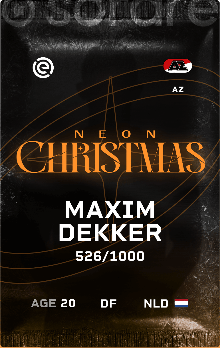 Maxim Dekker 2024-25 • Limited 526/1000