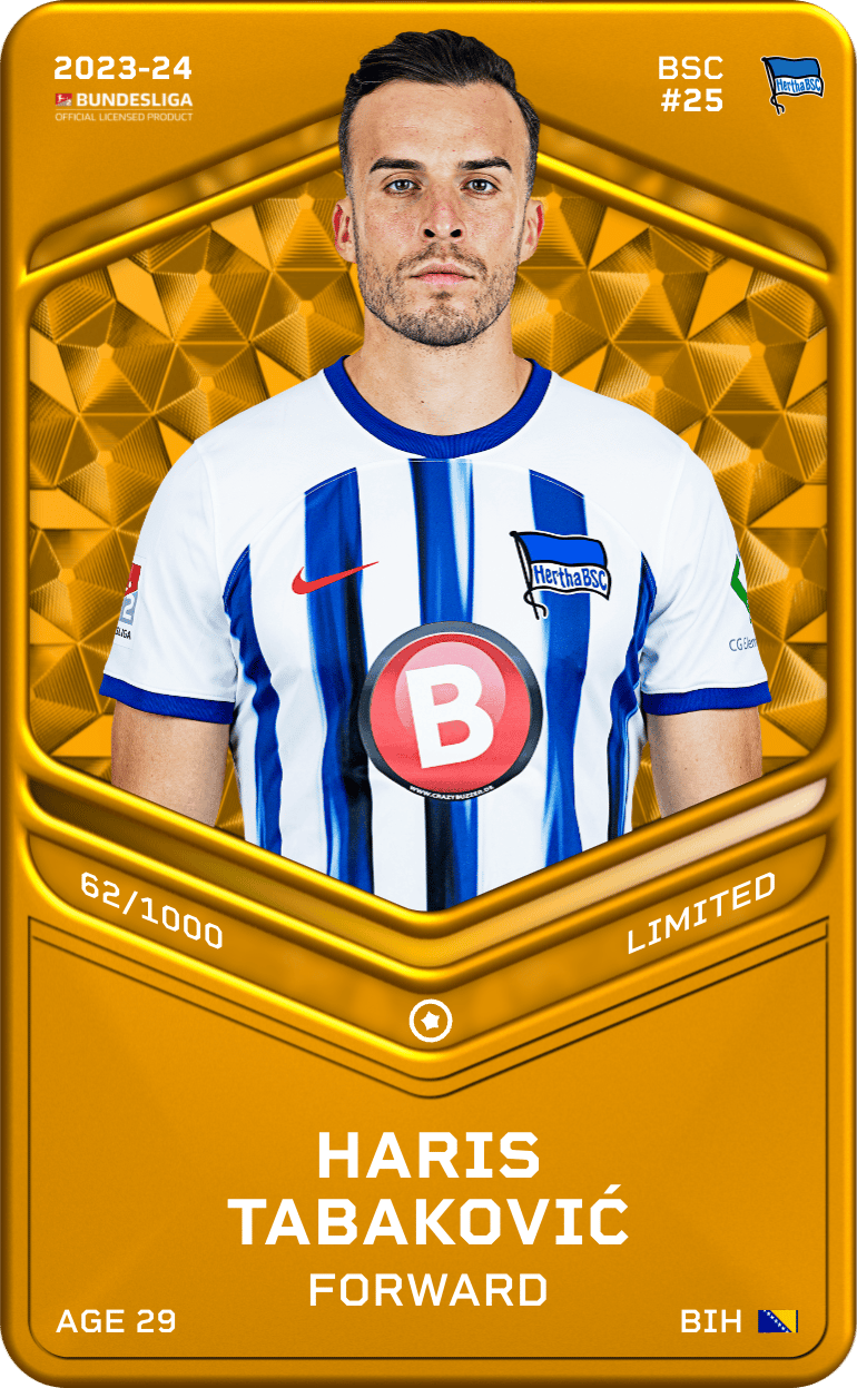 Haris Tabaković 2023-24 • Limited 62/1000