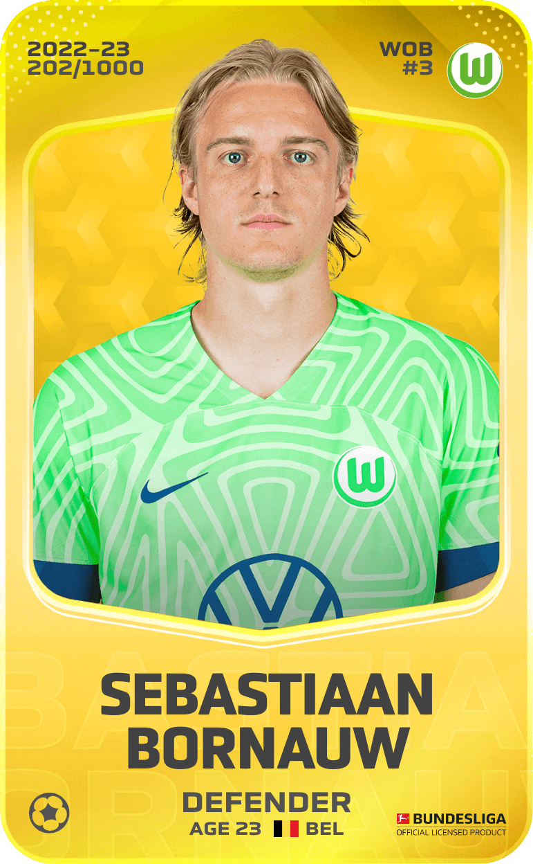 Sebastiaan Bornauw 2022-23 • Limited 202/1000