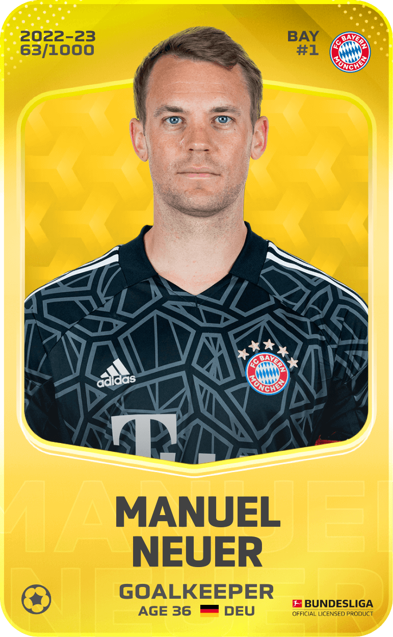 Manuel Neuer 2022-23 • Limited 63/1000