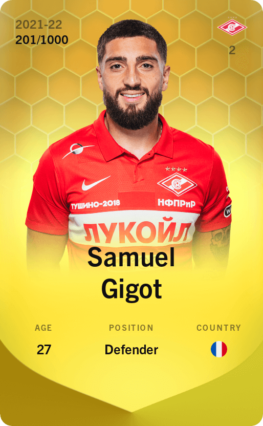 Samuel Gigot 2021-22 • Limited 201/1000