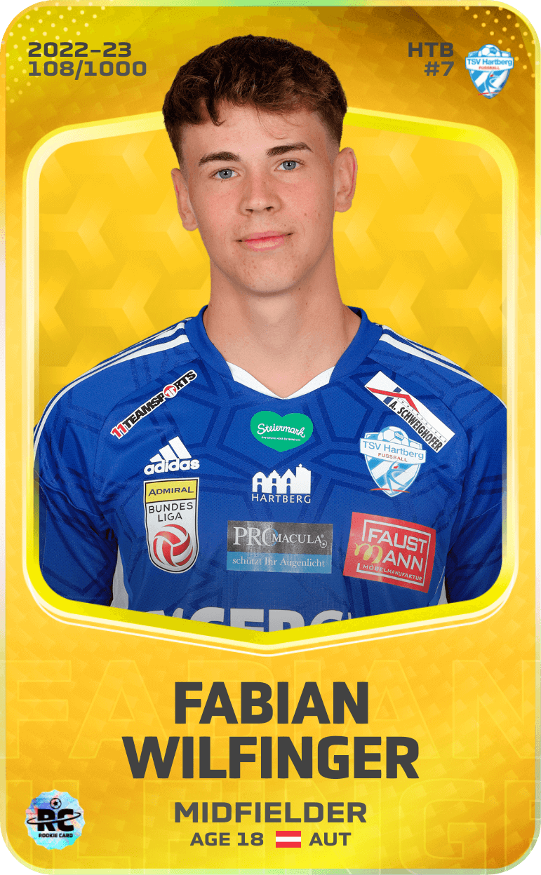 Fabian Wilfinger 2022-23 • Limited 108/1000
