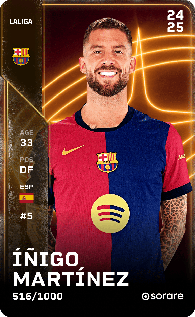 Íñigo Martínez 2024-25 • Limited 516/1000