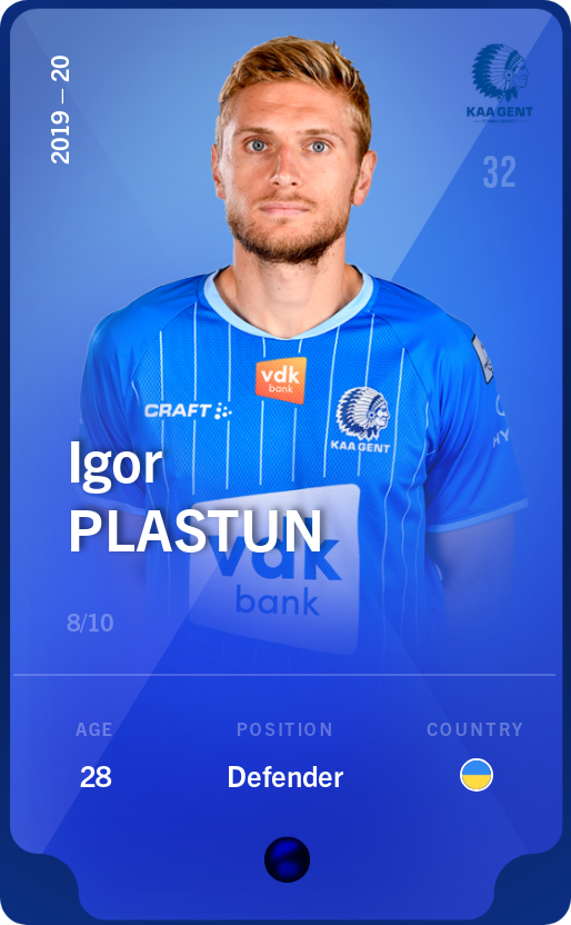 Sorare - Sorare Official - Igor Plastun 2019-20 • Super Rare 8/10 - NFT # 15080125113294974921538477609484306122399284536781559161564652179014043673860