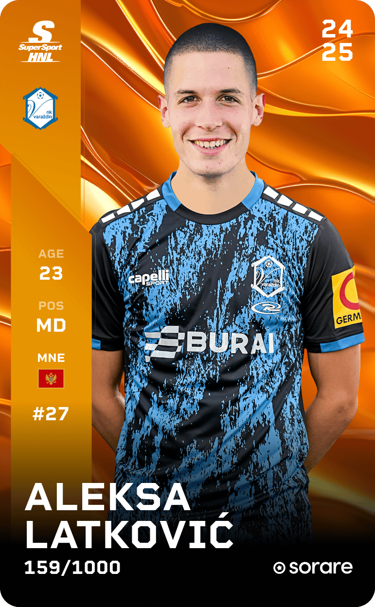 Aleksa Latković 2024-25 • Limited 159/1000