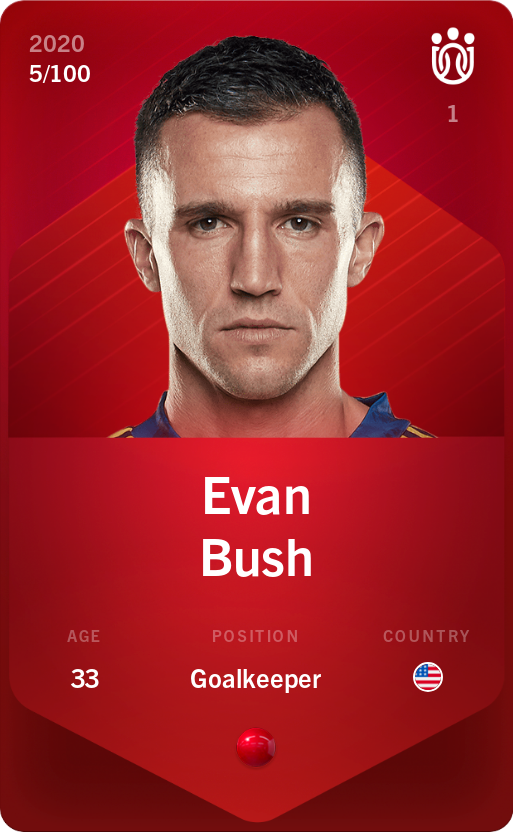 Sorare - Sorare Official - Evan Bush 2020-21 • Rare 5/100 - NFT # 16312022158682004223723704969192249078916291171297854695412042936242963942473