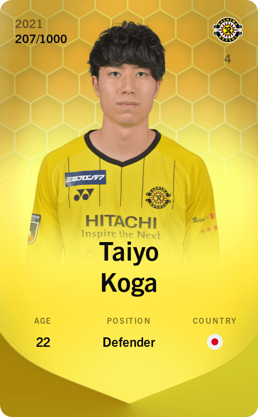 Taiyo Koga 2021-22 • Limited 207/1000
