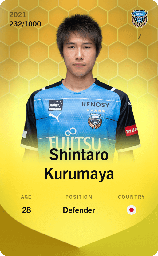 Shintaro Kurumaya 2021-22 • Limited 232/1000