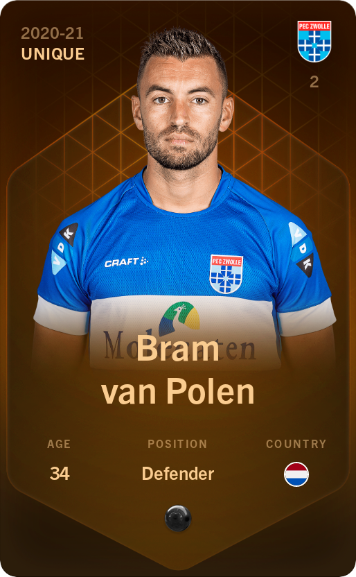Sorare - Sorare Official - Bram van Polen 2020-21 • Unique - NFT # 22826663682079759592719224255933235973205053471052936666238934338741425915764