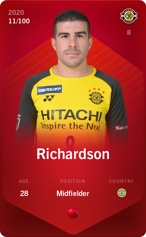 Sorare - Sorare Official - Richardson 2020-21 • Rare 11/100 - NFT # 25882838171586906975240448075865764511448458829881620108500749699203209210124