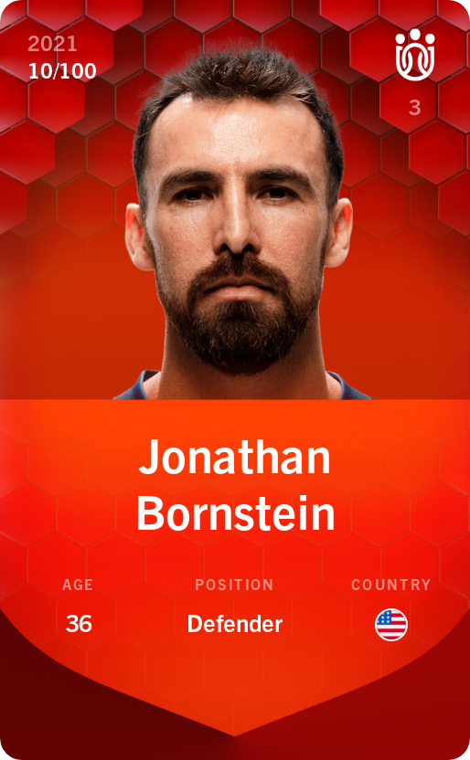 Sorare - Sorare Official - Jonathan Bornstein 2021-22 • Rare 10/100 - NFT # 101608888863942239402720910987362983430953317105318933890680401688601278076313