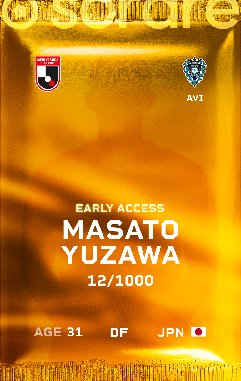 Masato Yuzawa 2025-26 • Limited 12/1000