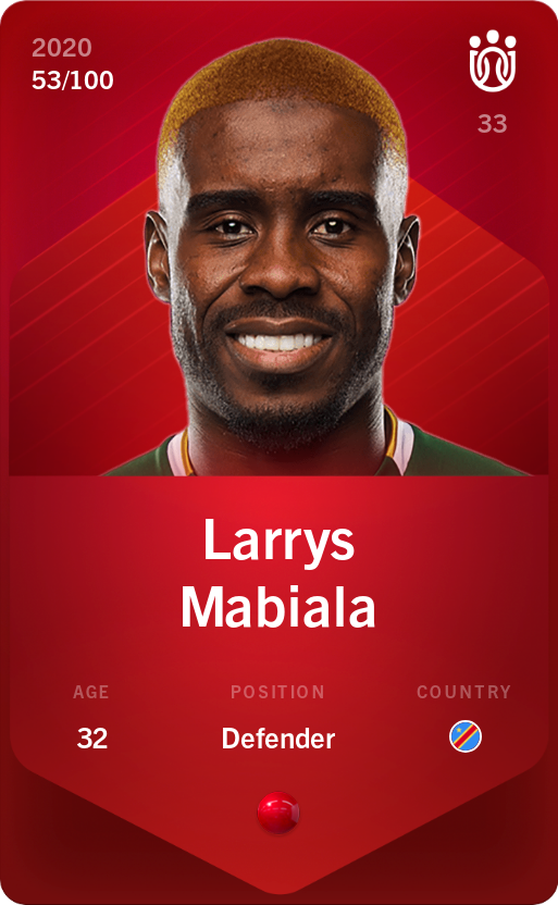 Sorare - Sorare Official - Larrys Mabiala 2020-21 • Rare 53/100 - NFT # 28500676401708954867438922398381505183581311431735030967695251882730585737262