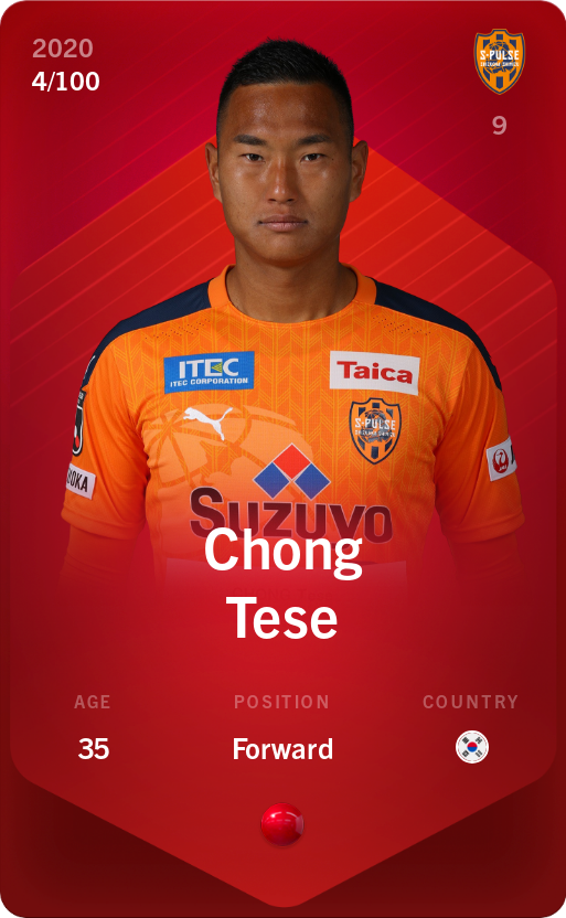 Sorare - Sorare Official - Chong Tese 2020-21 • Rare 4/100 - NFT # 110528094863482369888601337094082900028755207829291529560782029975895155333849