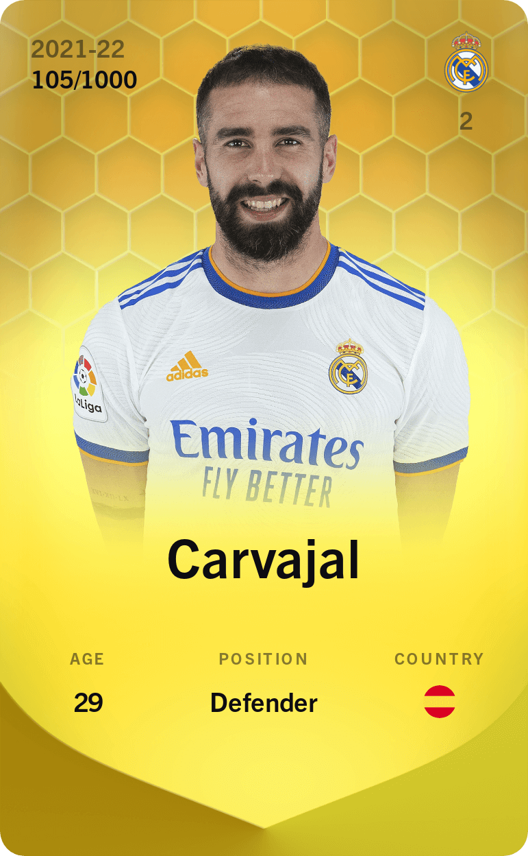 Carvajal 2021-22 • Limited 105/1000