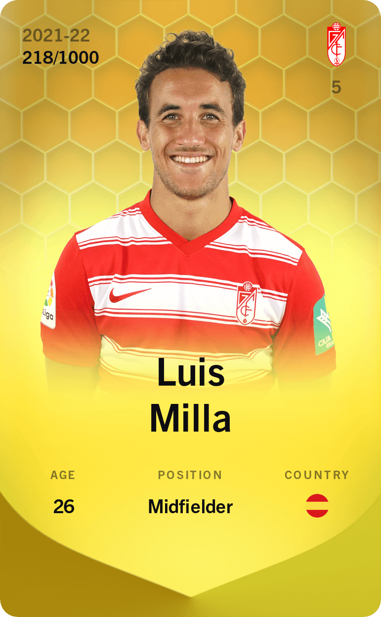 Luis Milla 2021-22 • Limited 218/1000