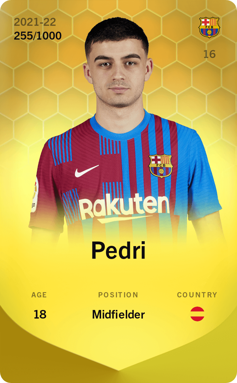 Pedri 2021-22 • Limited 255/1000