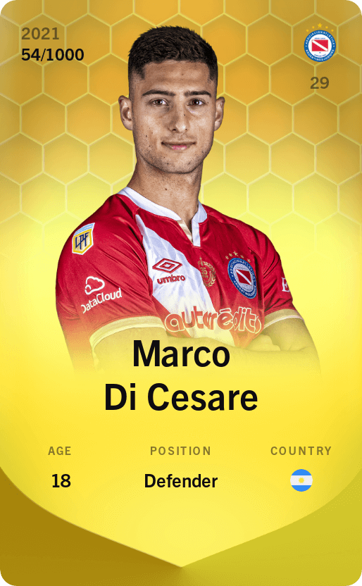 Marco Di Cesare 2021-22 • Limited 54/1000