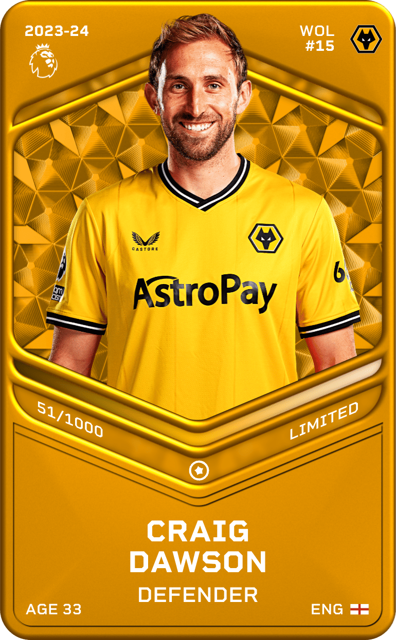 Craig Dawson 2023-24 • Limited 51/1000