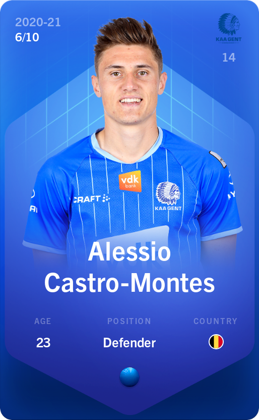 Sorare - Sorare Official - Alessio Castro-Montes 2020-21 • Super Rare 6/10 - NFT # 97780326832280241441933625330698517768803618128210115836190231932694475196728